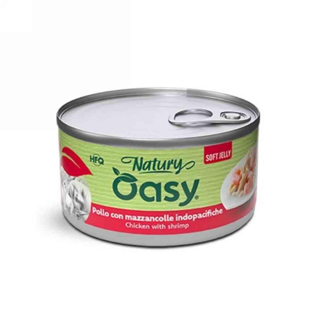 Cibo umido Gatti Adulti Natury Pollo Con Mazzancolle Soft Jelly gr. 150