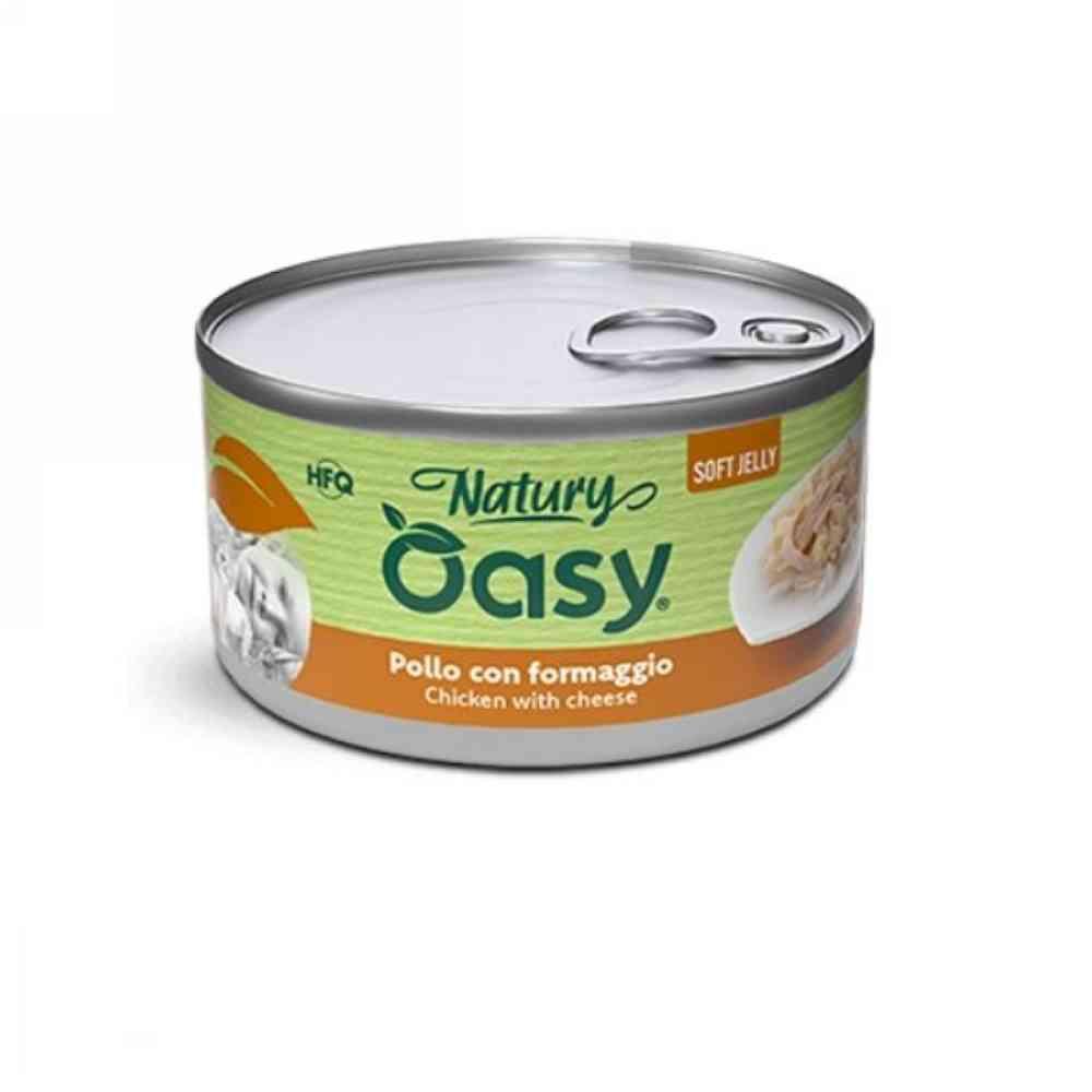 Cibo umido Gatti Adulti Wet Natury Pollo Con Formaggio Soft Jelly gr. 150