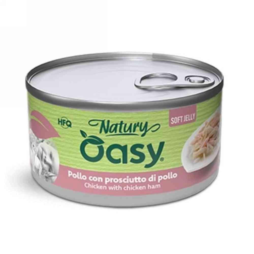 Cibo umido Gatti Adulti Natury Pollo Con Prosciutto Di Pollo Soft Jelly gr. 150