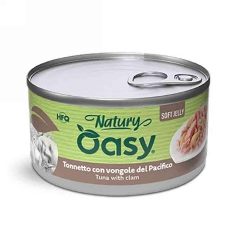 Cibo umido Gatti Adulti Natury Tonnetto Con Vongole Soft Jelly Gr. 150