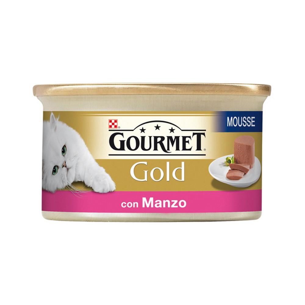 Gourmet gold mousse con manzo prelibato umido gatto gr. 85