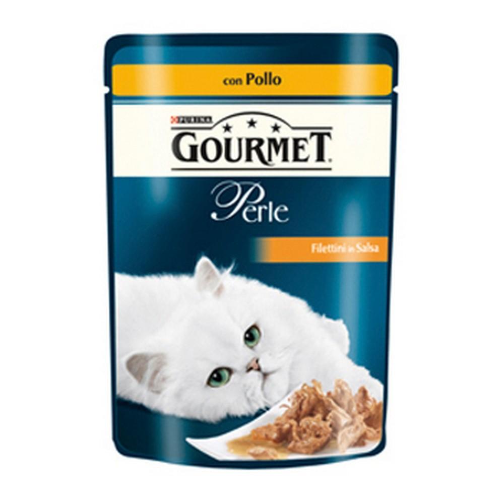 Gourmet perle filettini con pollo in salsa umido gatto gr. 85