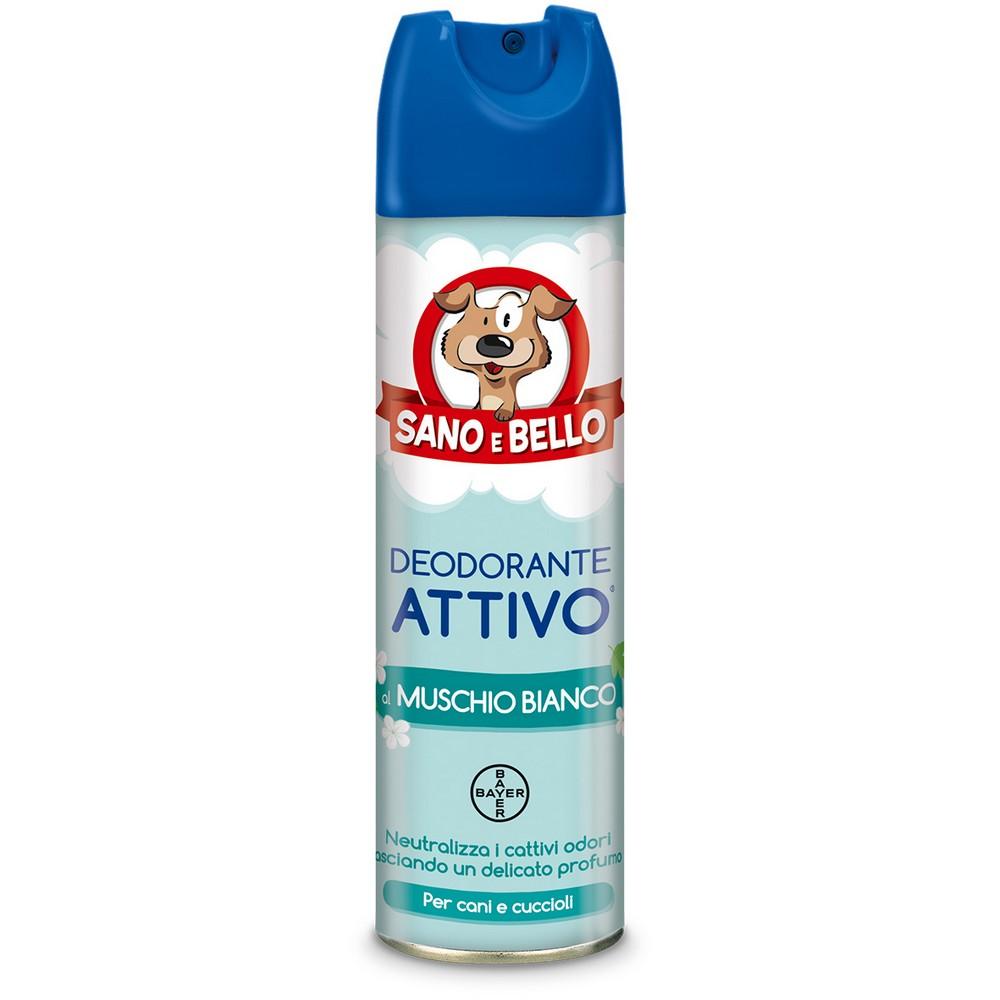 Deodorante per cane attivo al muschio bianco sano e bello ml. 250