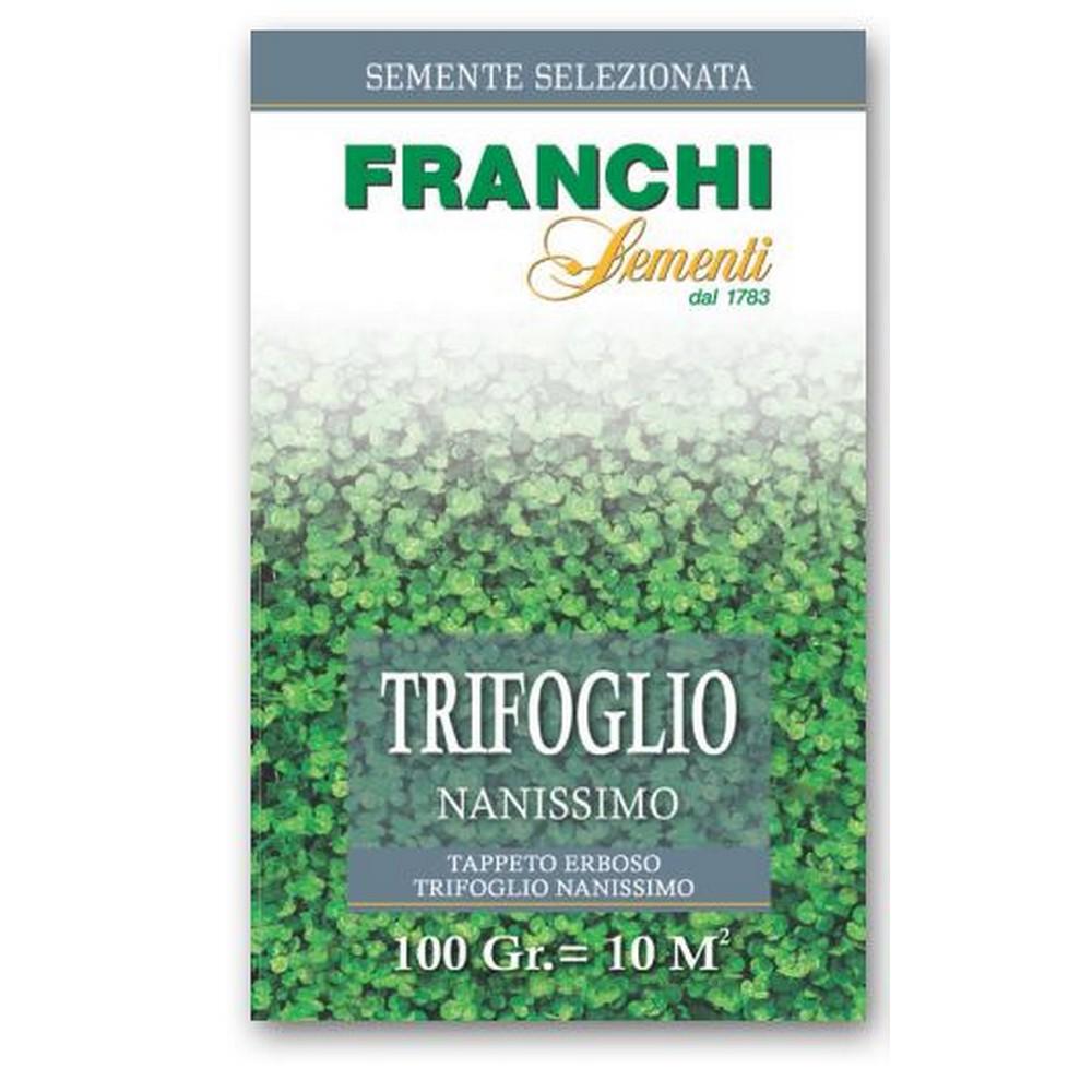 Semente per tappeti erbosi trifoglio nanissimo repens gr. 100 Franchi Sementi