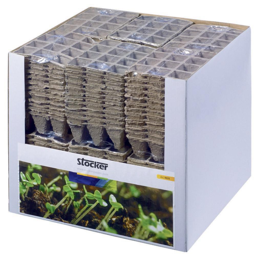 Vasetto quadrato di fibra di torba 144 pezzi