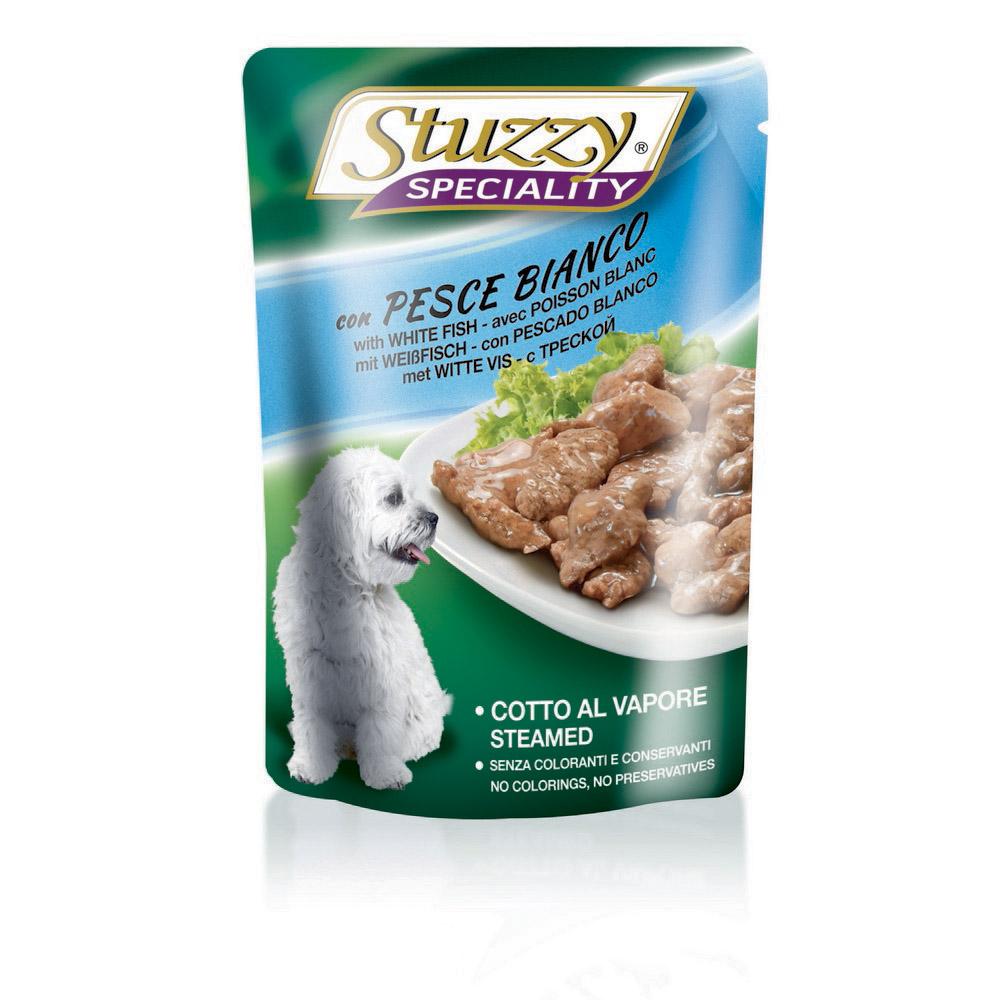 Stuzzy speciality dog con pesce bianco 100gr