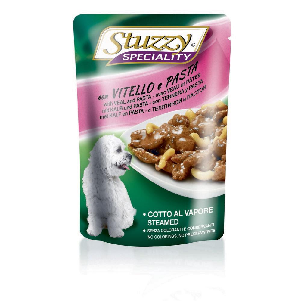 Stuzzy speciality dog con vitello e pasta 100gr