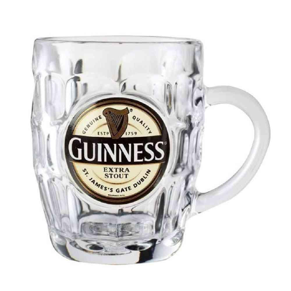 Boccale vetro guinness