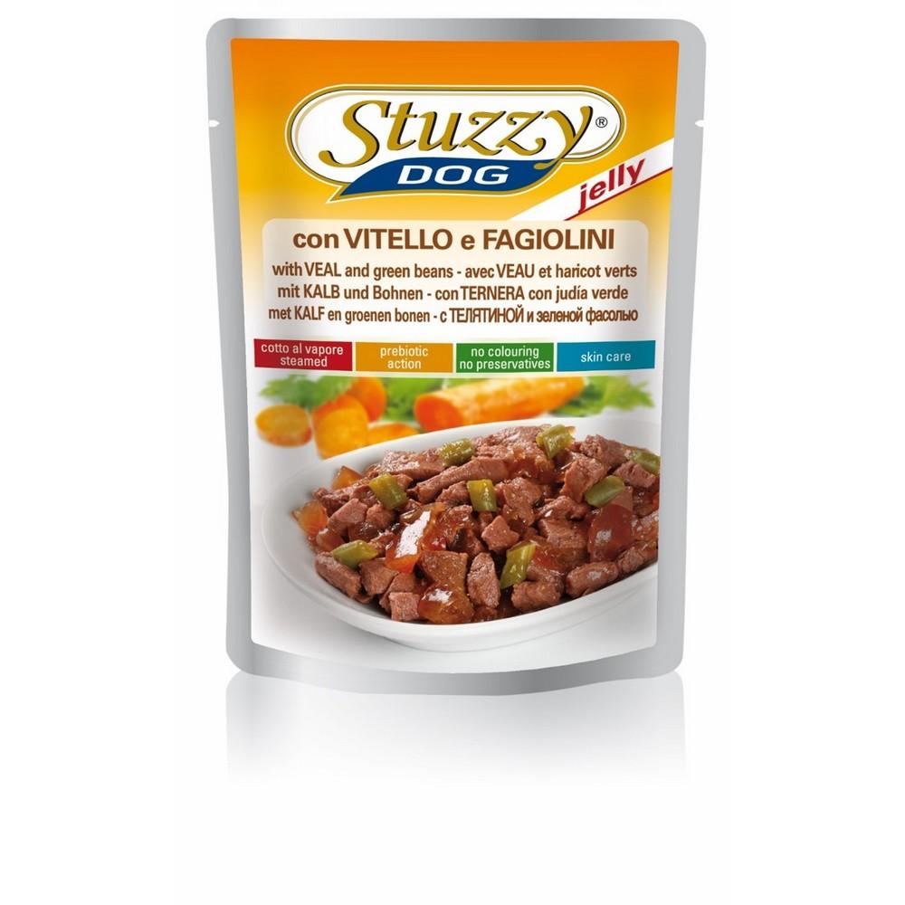 Stuzzy dog busta con vitello e fagiolini in jelly 100gr