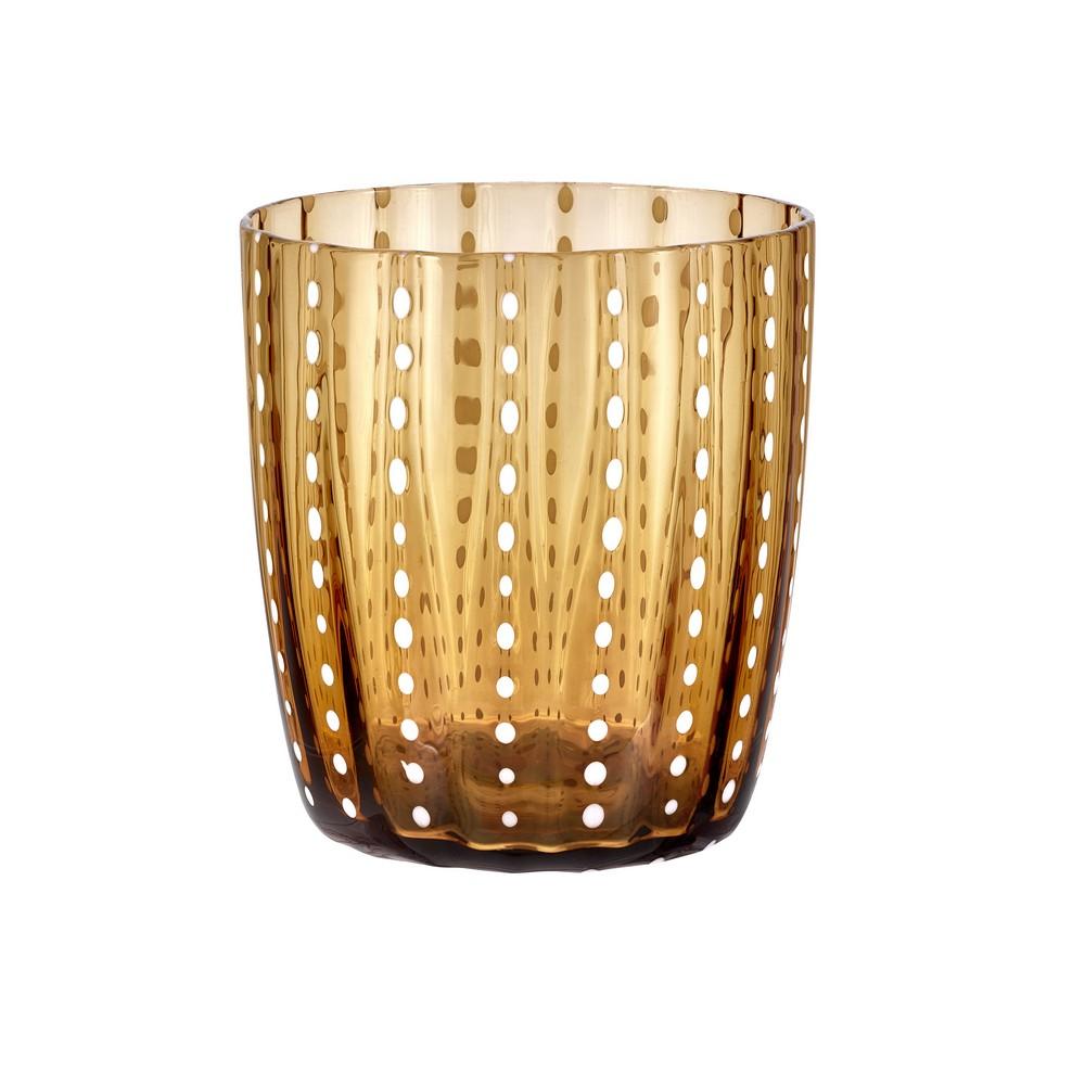 Bicchiere tumbler carnival ambra