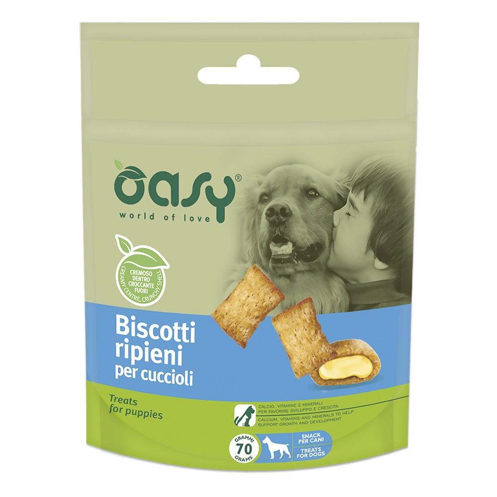 Biscotti ripieni oasy per cuccioli 80gr