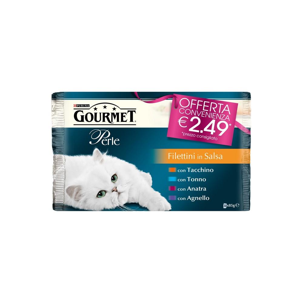 Gourmet perle multipack filettini in salsa 4 buste da 85gr
