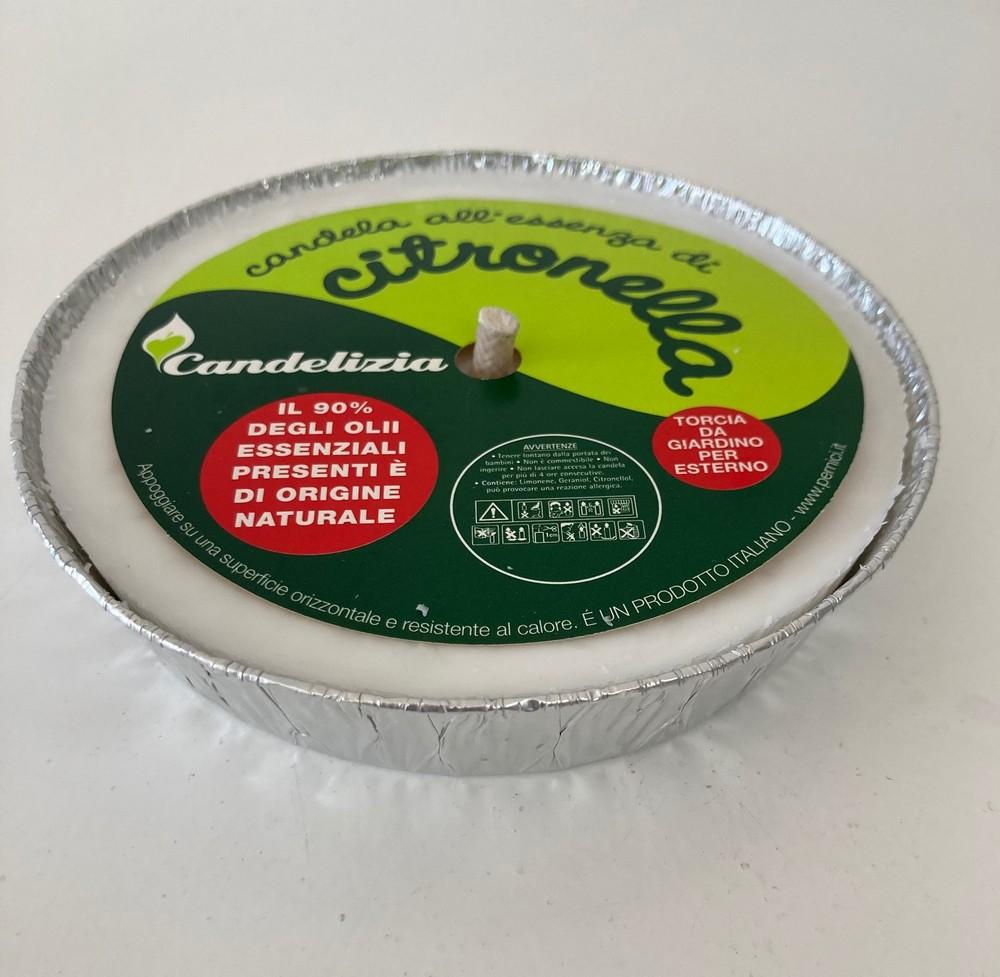 Candela alla Citronella in Alluminio Bianca