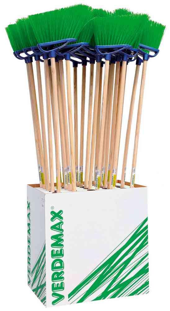 Kit scopa con manico fibra