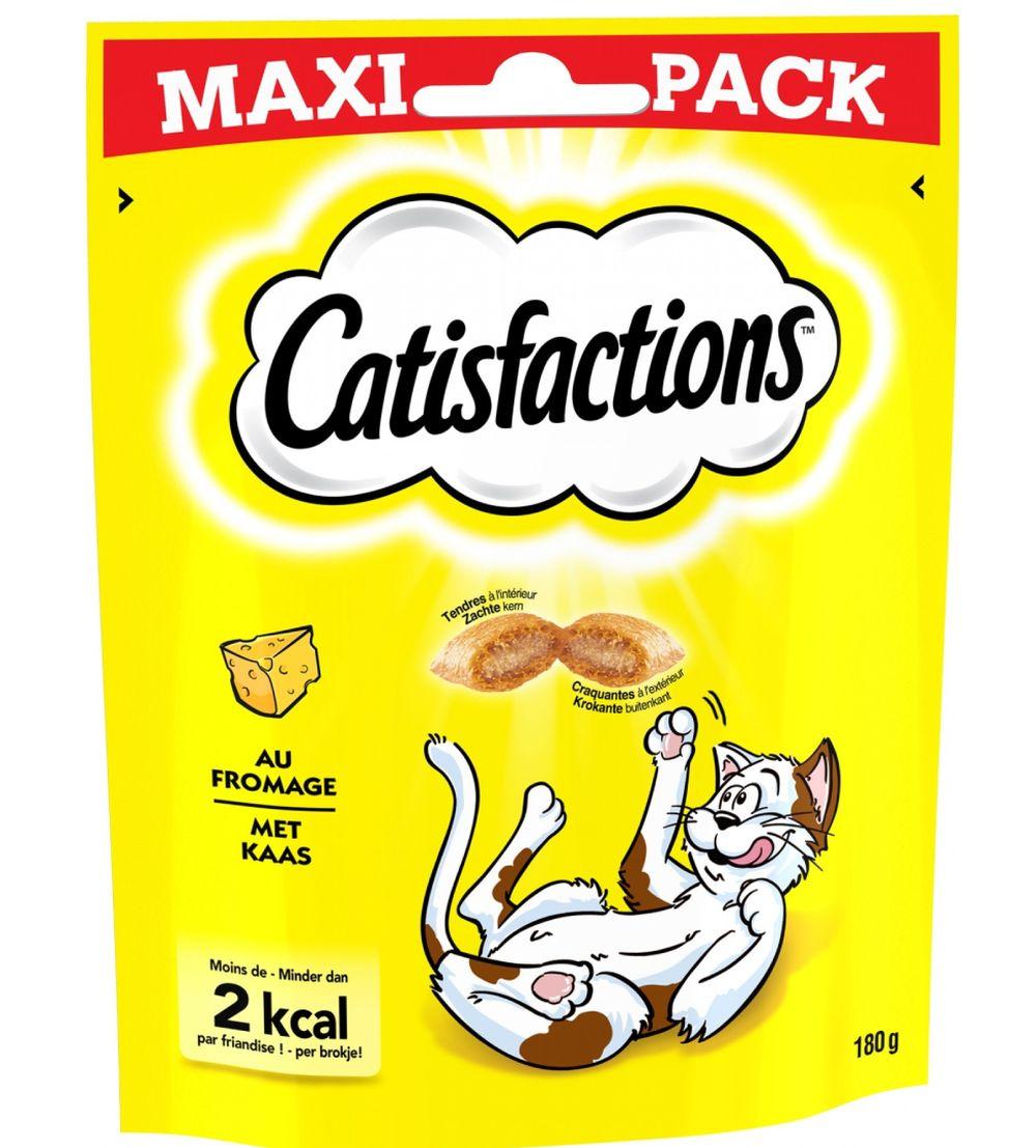 Snack per gatto catisfaction al formaggio maxi pack gr. 180
