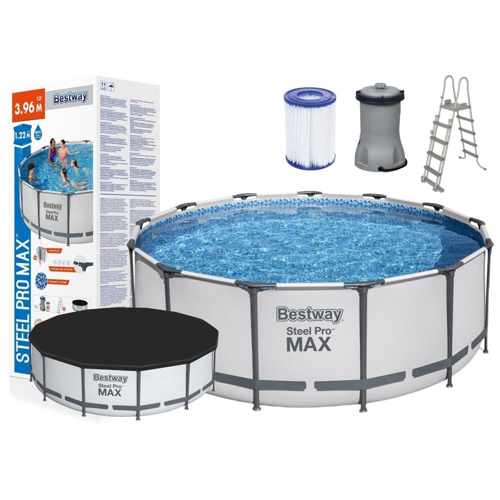 Steel pro max 5618W Ø396 x 122 cm - Piscina fuori terra BESTWAY