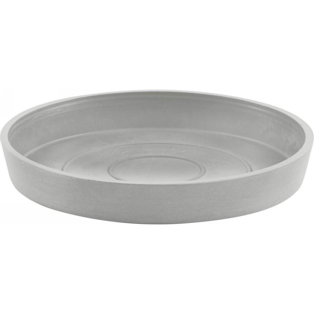 Sottovaso tondo white grey 25cm