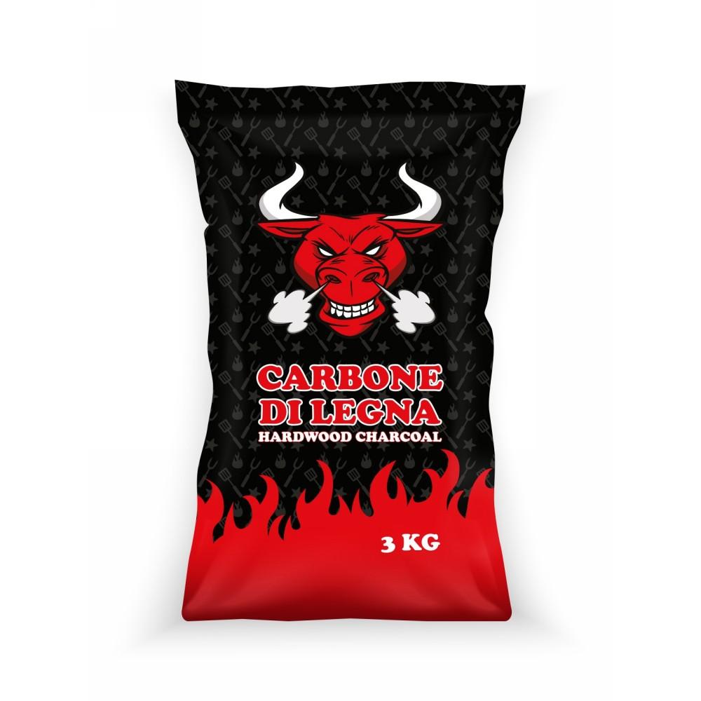 Carbonella di legna Toro 3kg per barbecue QUEBRACHO