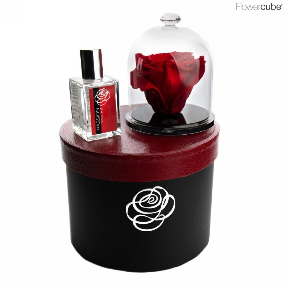 Rosa stabilizzata Diamond rosso 10cm