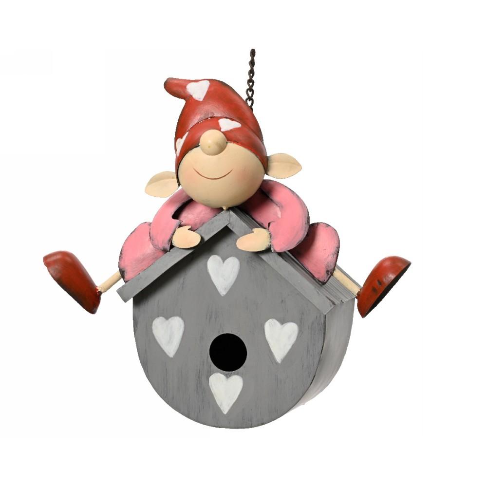 Birdhouse metal gnome gnome on Agricolashop