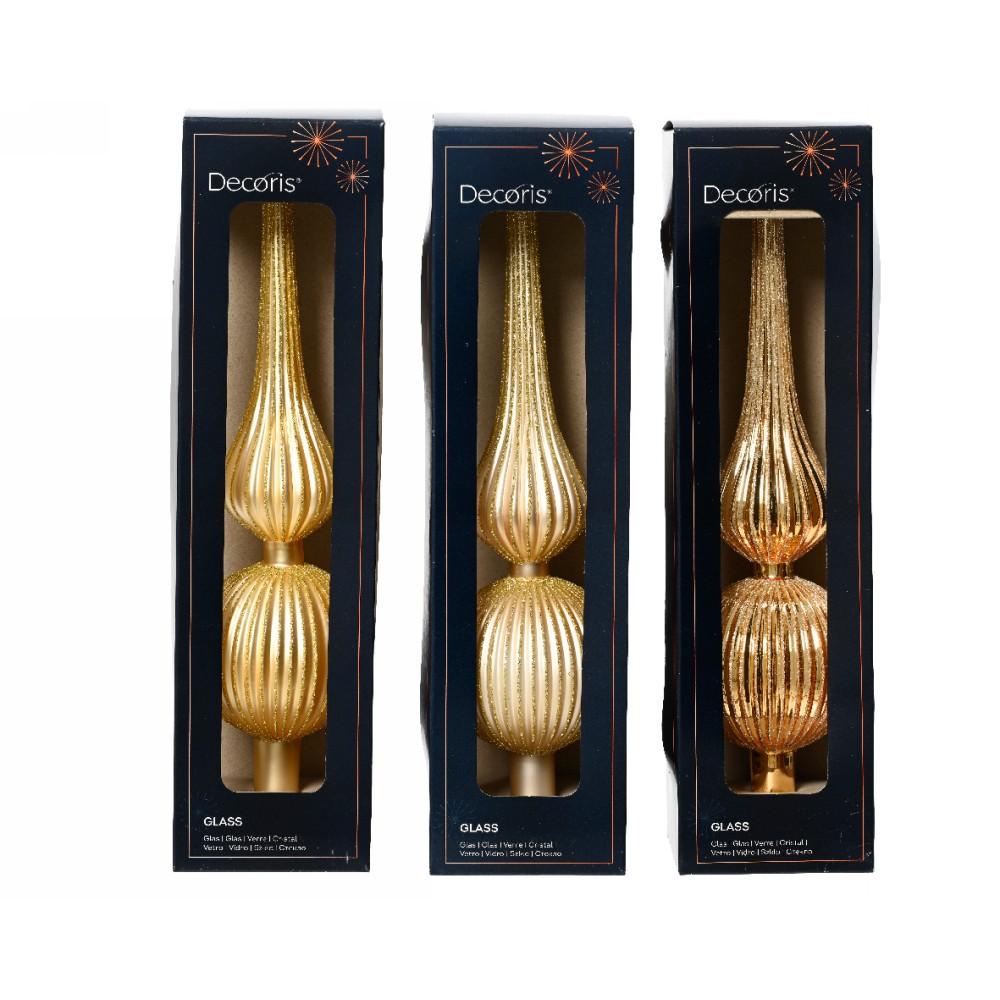 Treetopper glass matt 3c gold/