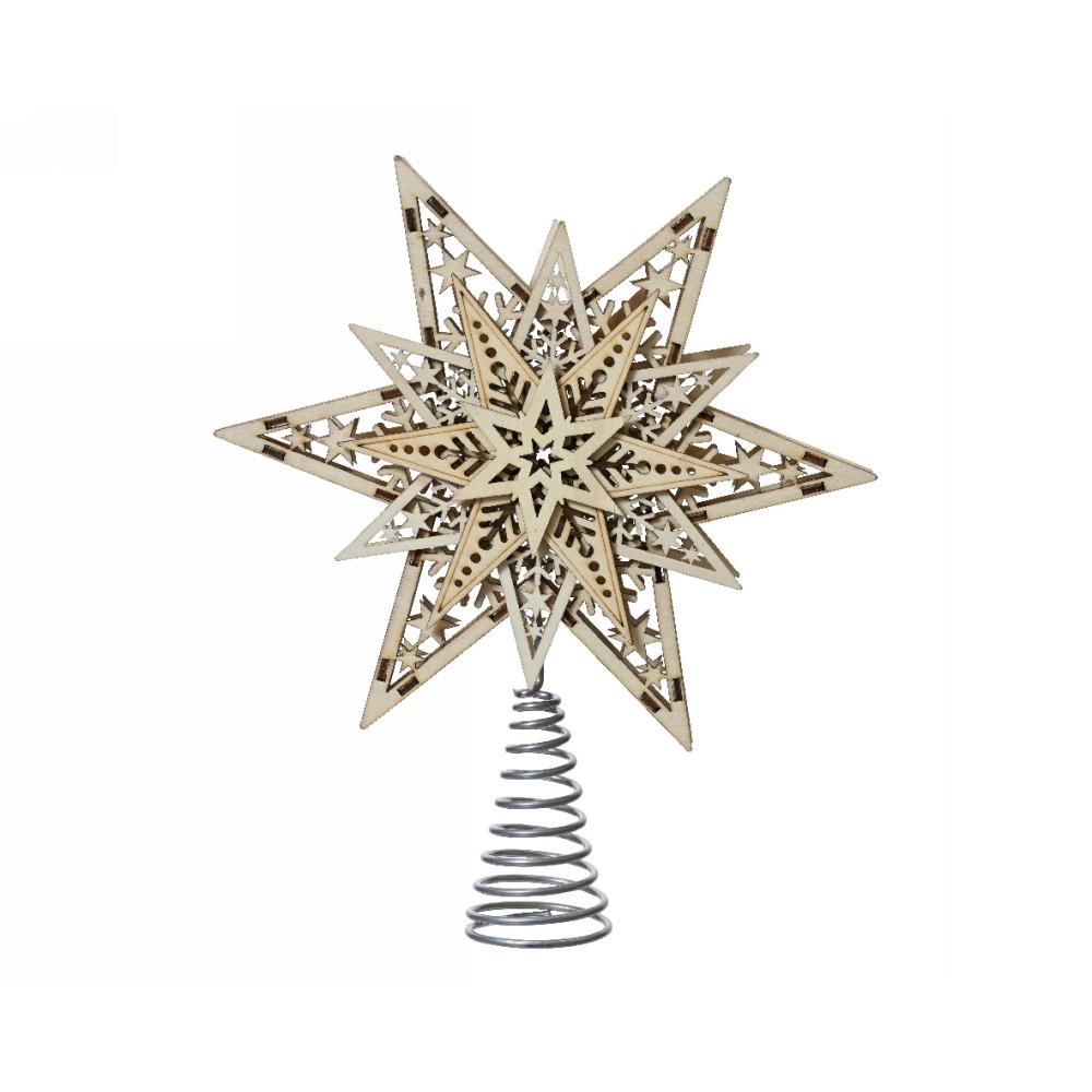 Puntale per albero natural di Natale 27cm