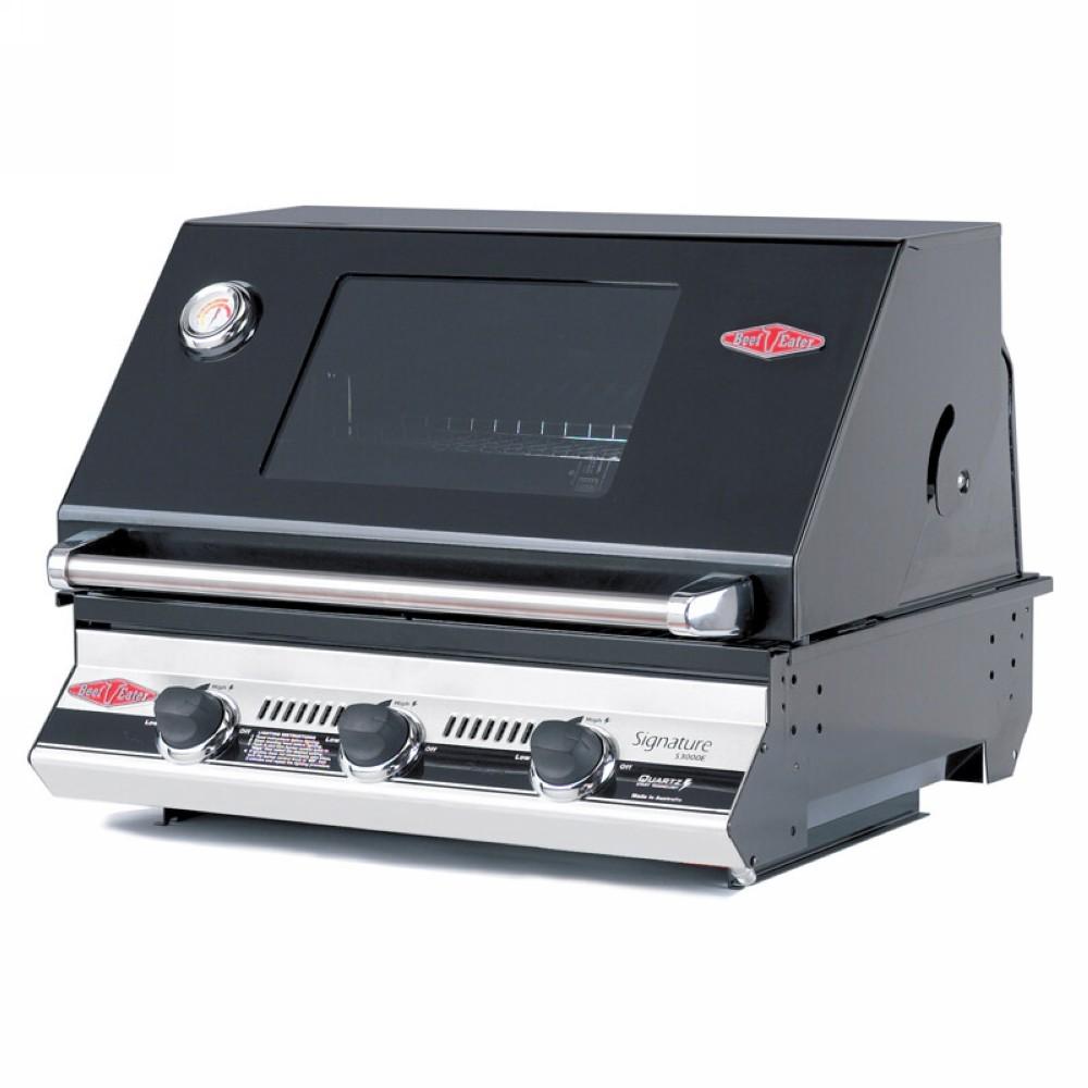 Barbecue a gas Signature s3000e 3 fuochi da incasso porcellanato BEEFEATER