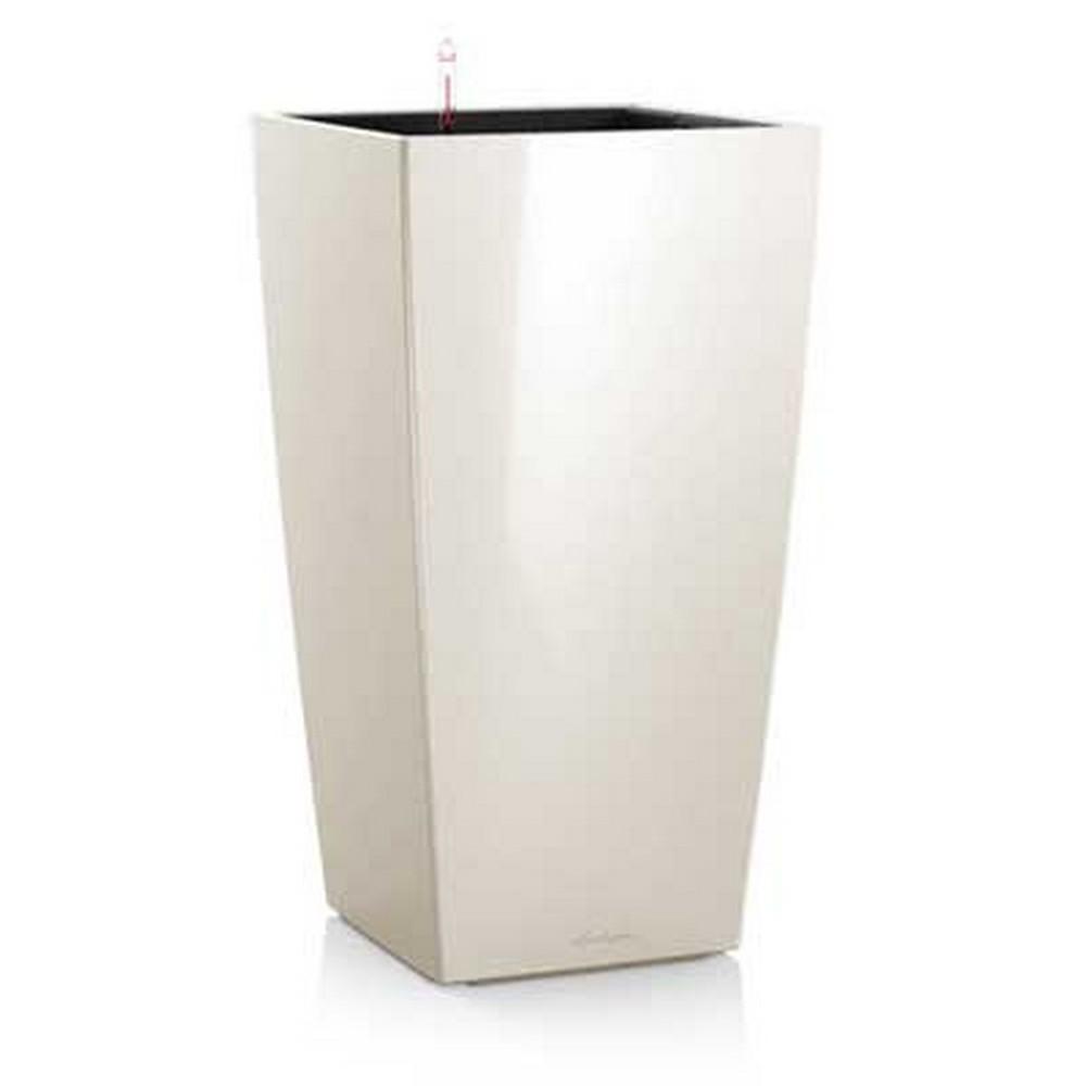 Vaso cubico lechuza con set di irrigazione Lechuza