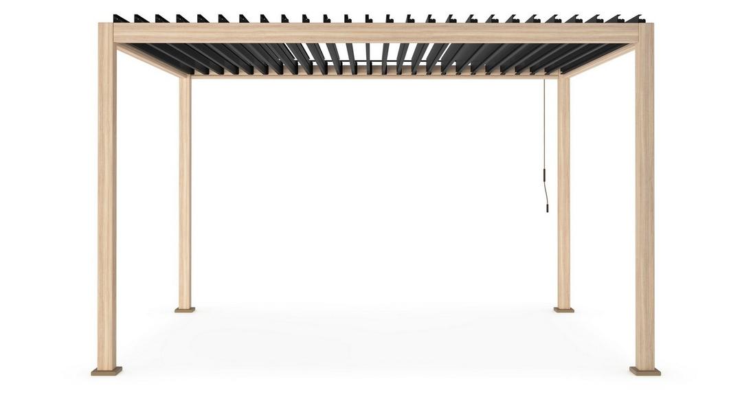 Pergola ocean natural antracite 3X4metri
