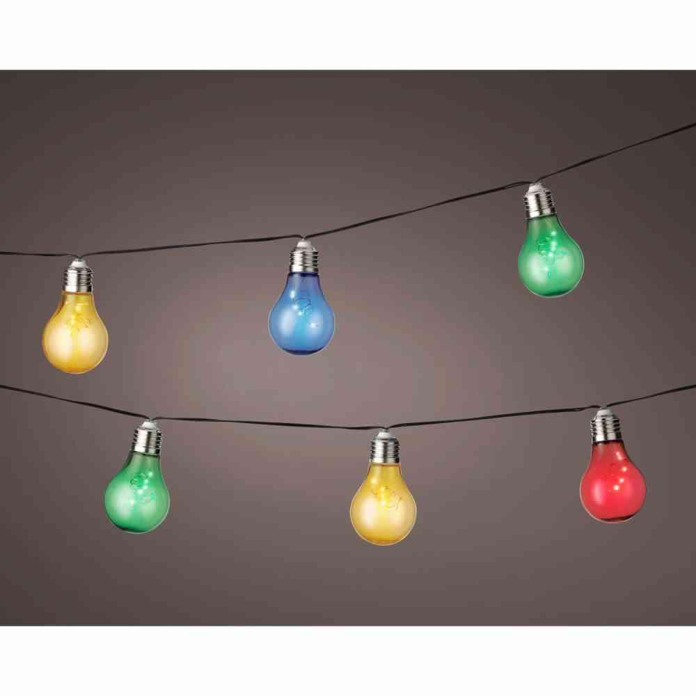 Catena di Lampadine Solari Multicolor – 4,5 Metri