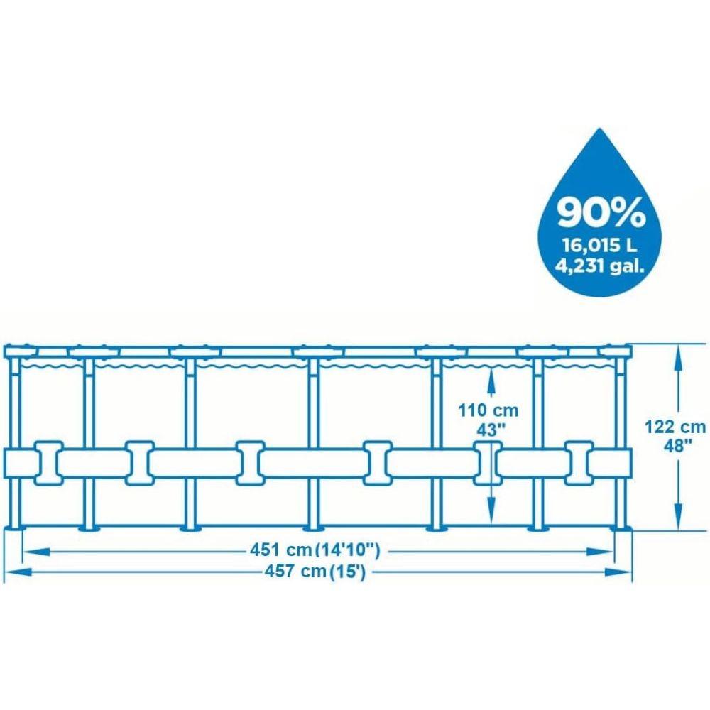 Steel Pro Max 56438 Ø457 x 122 cm - Piscina fuori terra BESTWAY