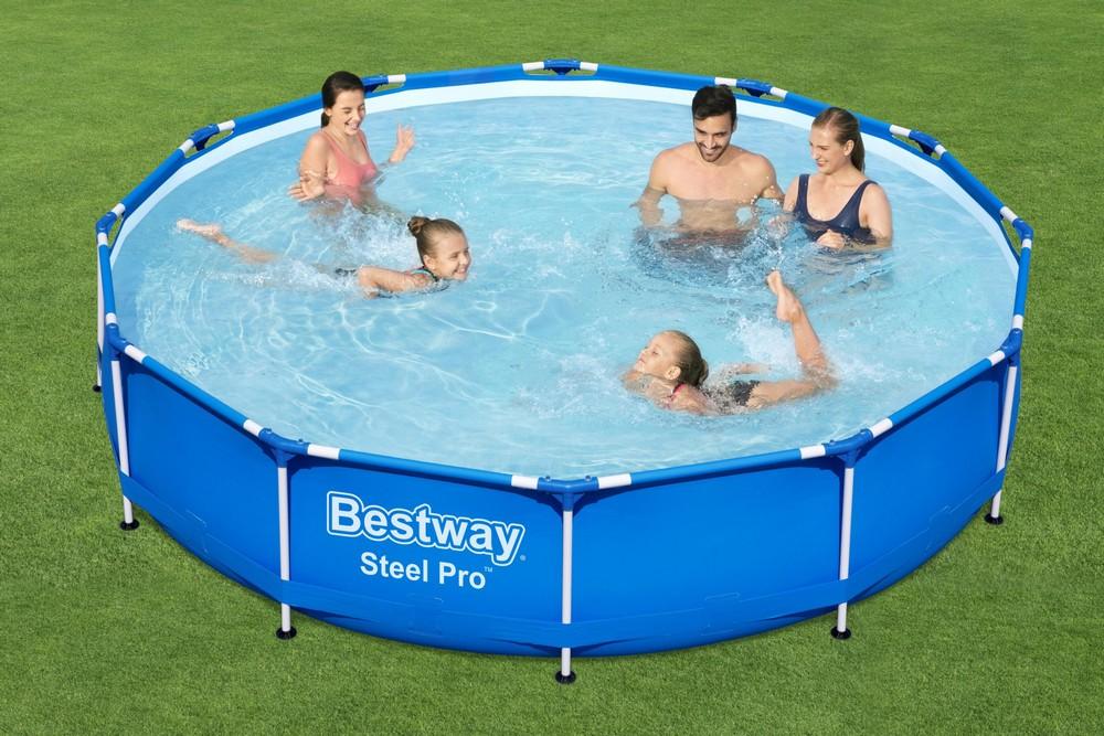 Steel Pro 56681 Ø 366 x 76 cm - Piscina fuori terra BESTWAY