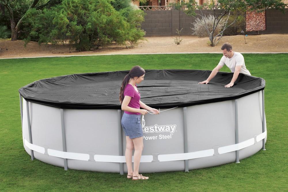 Telo copertura per piscina fuori terra Ø 427 cm BESTWAY