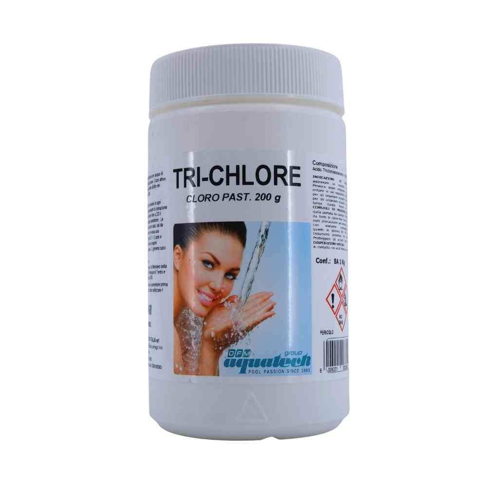 Cloro in pastiglie 90% a lenta cessione (Tricloro) 1kg per piscina
