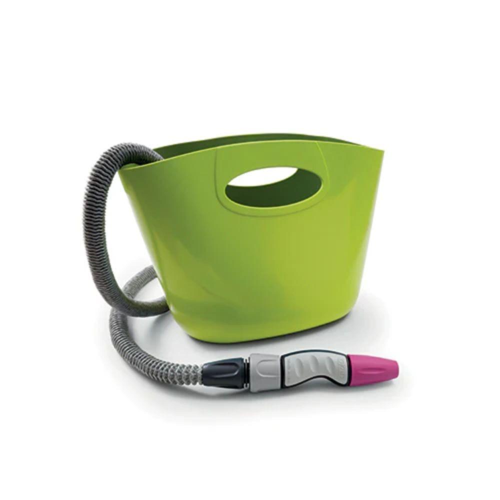 Kit Tubo Autoestensibile Aquapop 15 Lime Per l'irrigazione di piante, fiori e la pulizia di superfici esterne