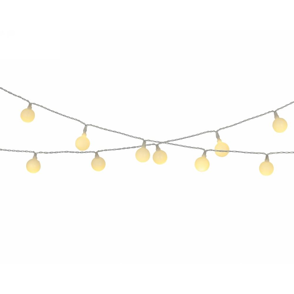 Catena Luminosa Led Solare Bianco Caldo 30 Lampadine