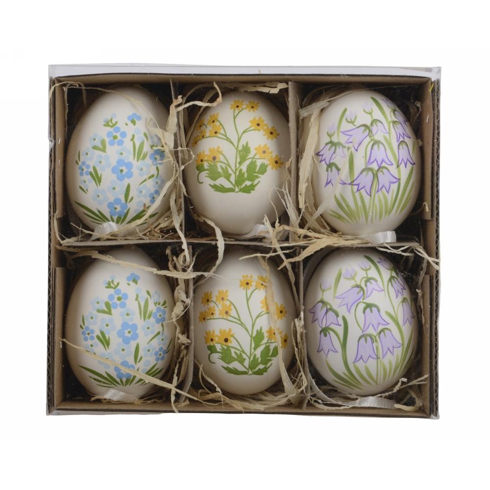 Uovo Decorativo a Forma di Galletto con Dettagli Pasquali