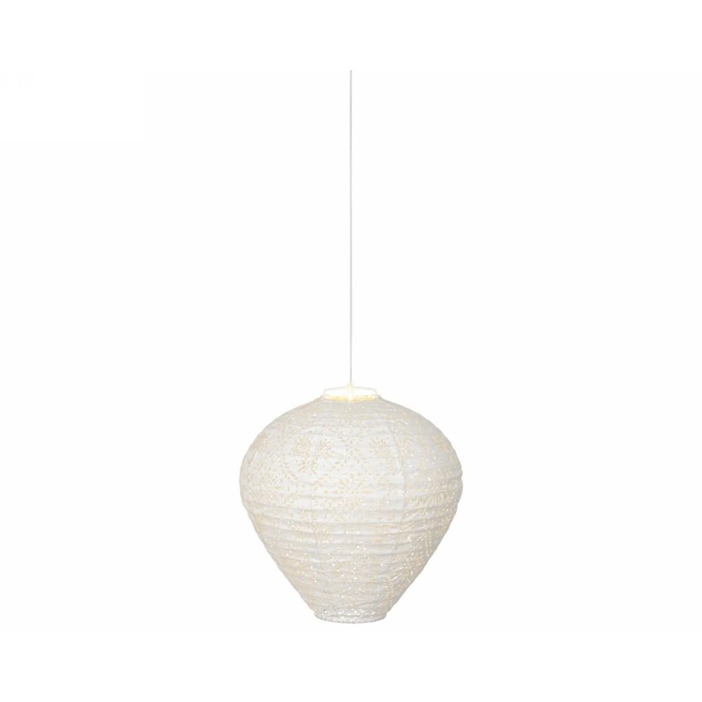 Lanterna Solare a Led Ø30cm Bianca