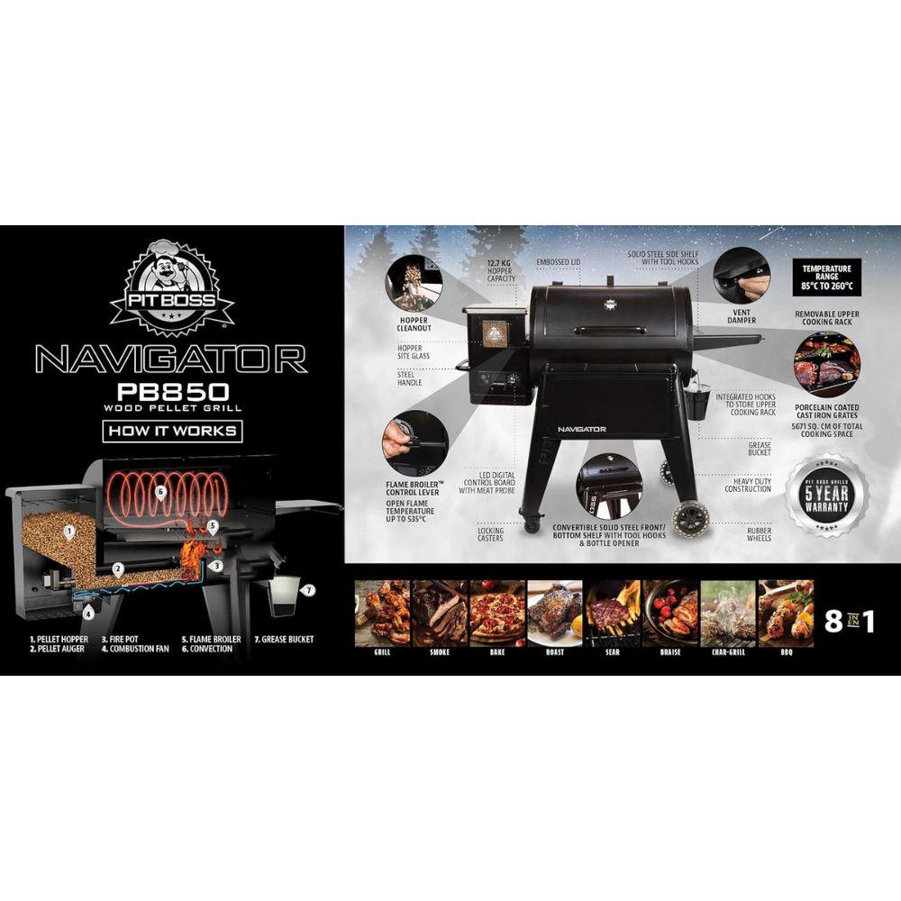 Barbecue a pellet NAVIGATOR 850G PIT BOSS