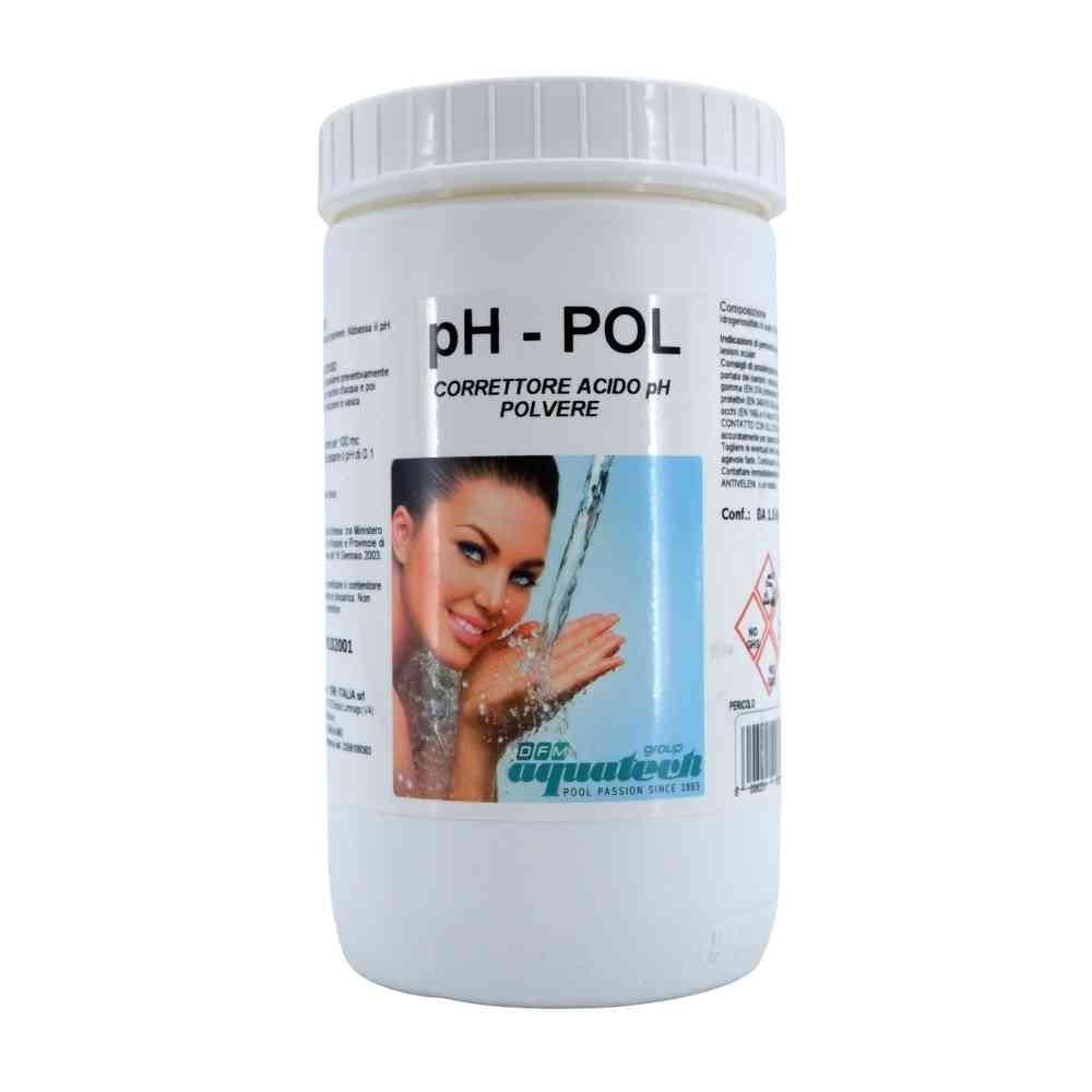 Ph in Polvere per piscina da 1,5 kg