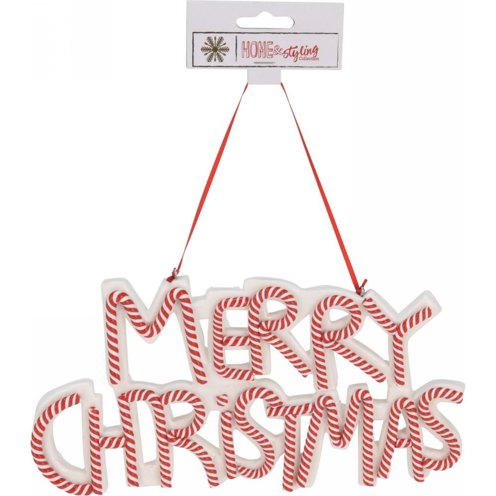 Pendente "Merry Christmas" 12cm