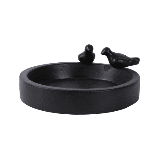 Abbeveratoio per Uccelli in Ceramica Nera |