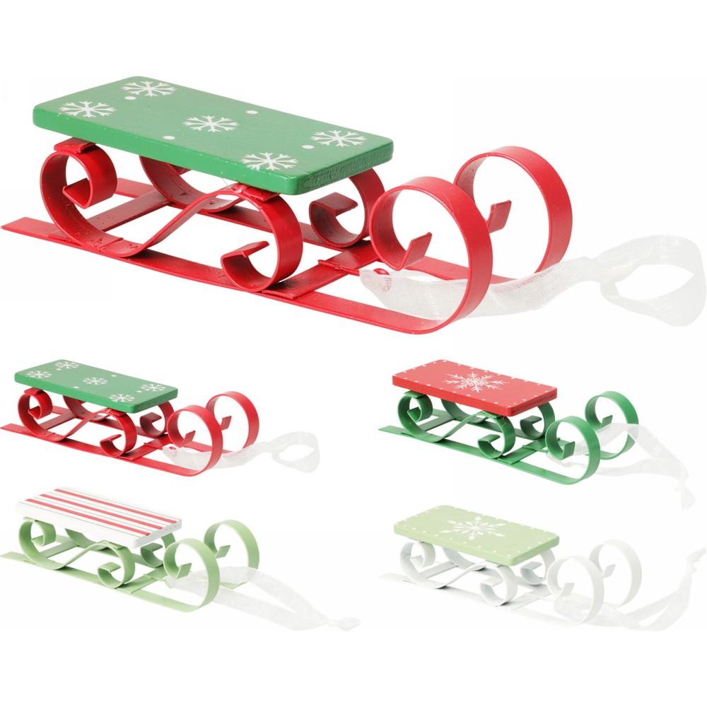 Slitta Pendente 13cm 4 Ass