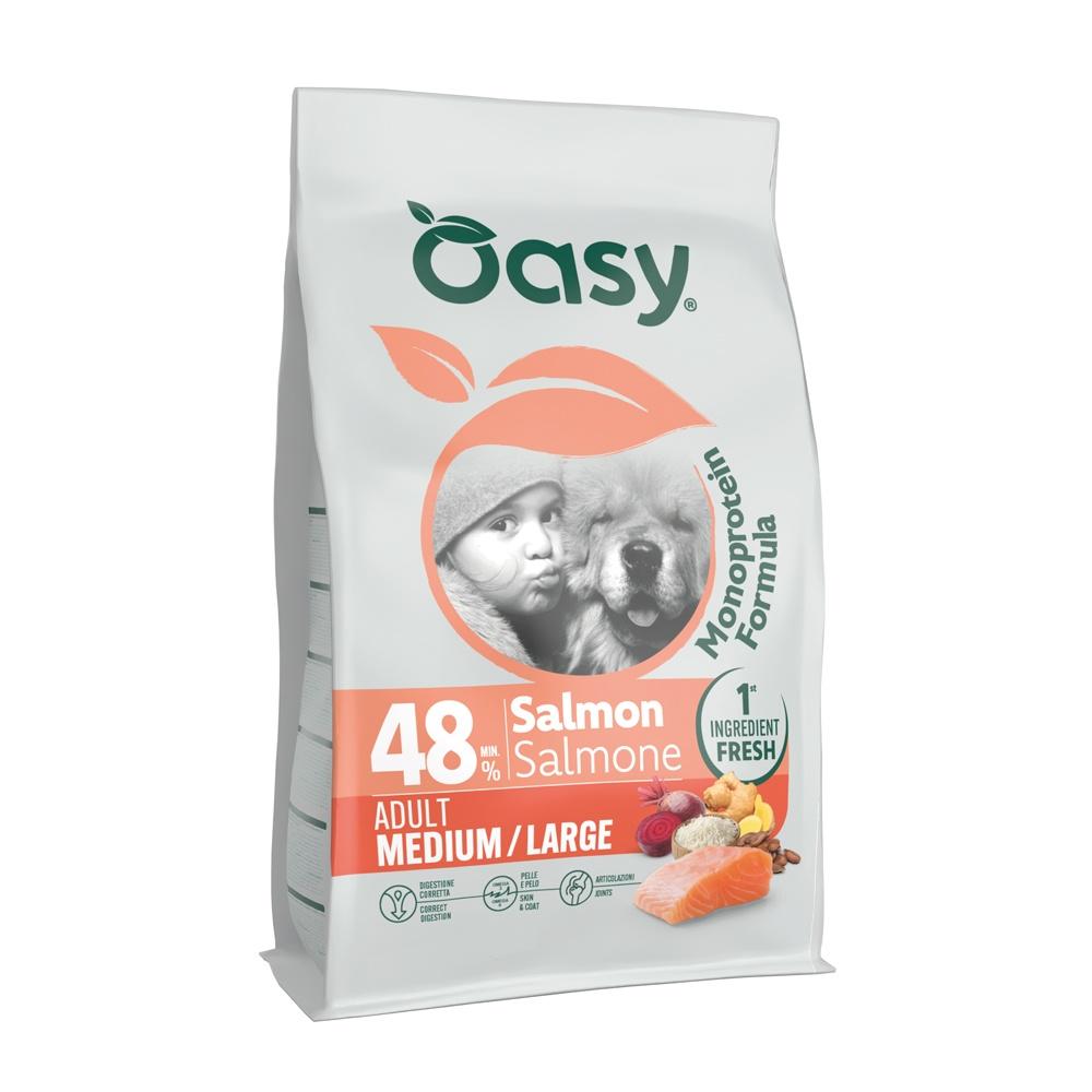 Adult medium large salmone 2 kg crocchette per cani monoproteico