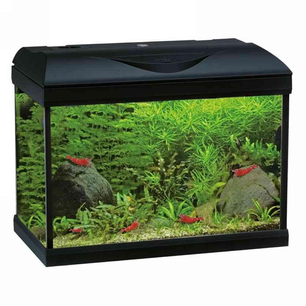 Acquario 25 litri led nero