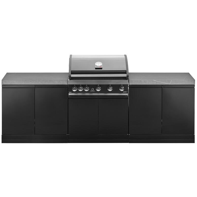 Cucina Esterno 262 Series: Pietra Sinterizzata e Barbecue a Gas