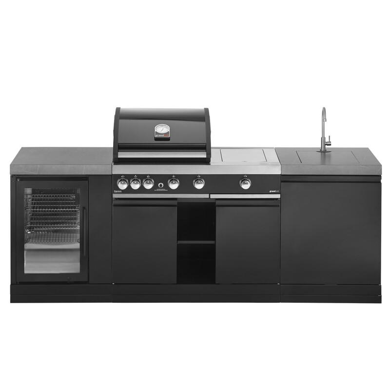 Cucina da esterno G4+ con Frigo, Lavello e Barbecue