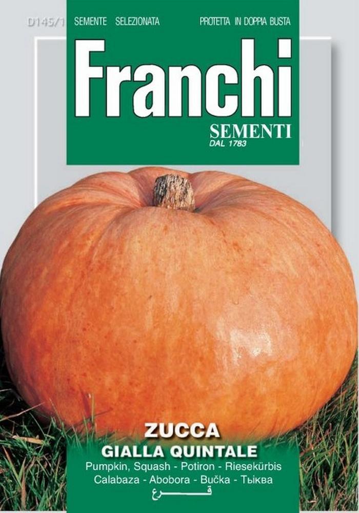 Zucca quintale s.giallo Doppia Busta semi orto
