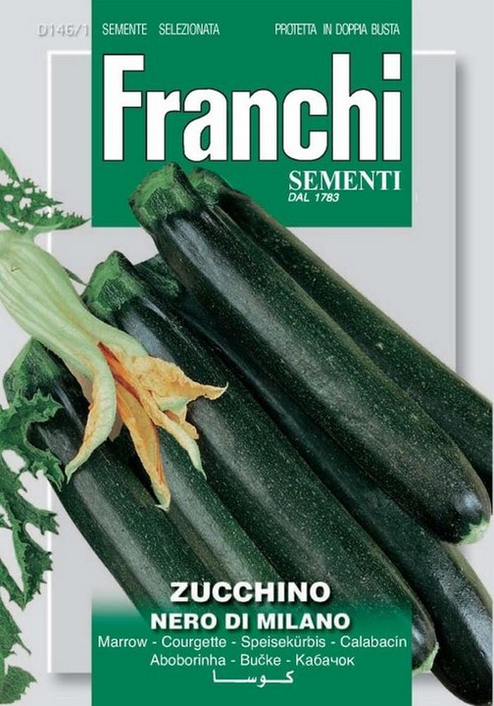 Zucchino nero milano Doppia Busta semi orto