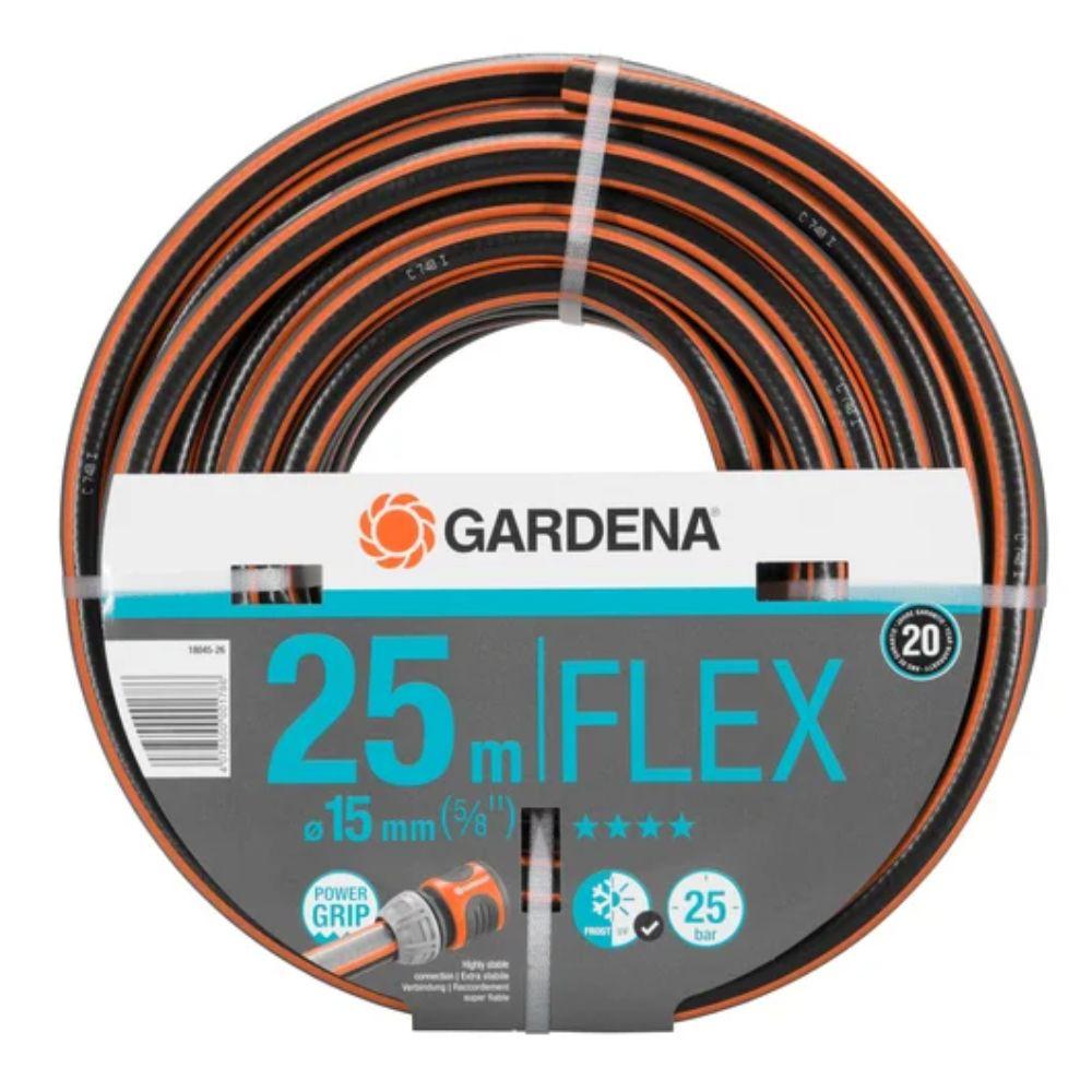 Tubo da giardino Comfort FLEX 25m con power grip Gardena